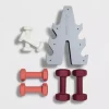 Basic Hand Weight Set Pink/White/Magenta - All In Motion™: Iron Dumbbells with Rack