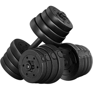 Yaheetech 66LB Adjustable Dumbbell Set Black