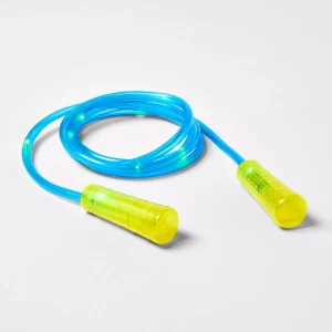 Light Up Jump Rope Yellow/Blue - Sun Squad™: Lightweight PVC Skipping Rope