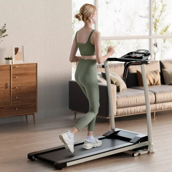 Costway 2 HP Up to 7.5MPH Folding Treadmill Motorized Running Machine 12 Preset Program & LCD Display Screen
