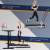 SuperFit 2.25HP 2 in 1 Foldable Under Desk Treadmill Remote Control