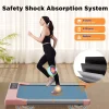 DeerRunWalking Pad 300lb,Under Desk Treadmillwith Remote Control ,2 in 1 Portable Walking Pad Treadmill for Home/Office/Exercise