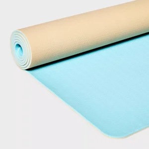 Yoga Mat - Cream(5mm) - All In Motion™: High Tack Grip, Solid PVC