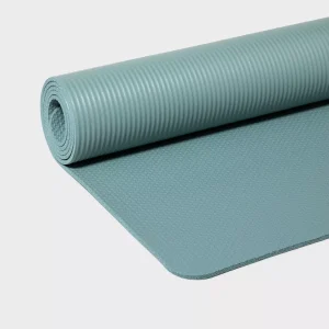 Yoga Mat 6mm Blue - All In Motion™: High Tack Grip, Nitrile Butadiene Rubber