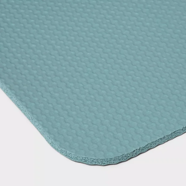 Yoga Mat 6mm Blue - All In Motion™: High Tack Grip, Nitrile Butadiene Rubber