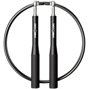 Sports Research Sweet Sweat Adjustable Length Speed Jump Rope