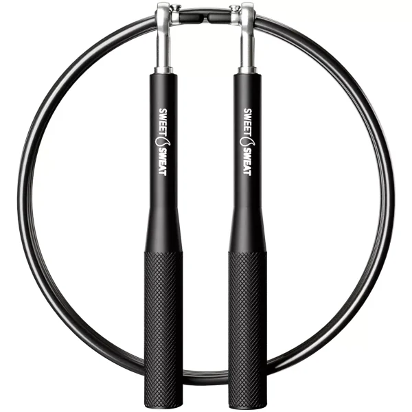 Sports Research Sweet Sweat Adjustable Length Speed Jump Rope